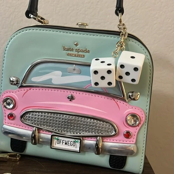 SOLD!! Kate Spade Checking In Car Violina - Picture 2 of 4